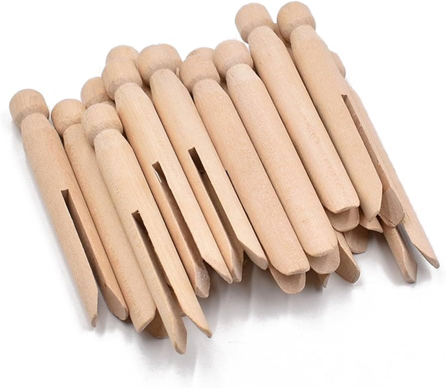 Old fashioned clothes pegs| REVOLOGY