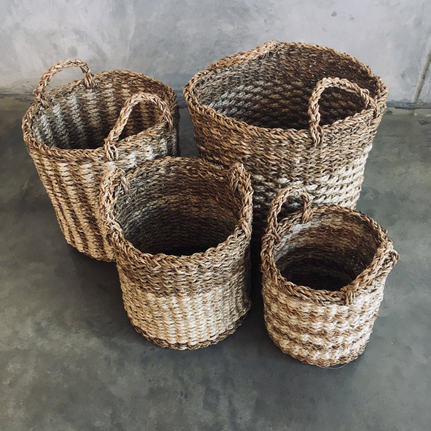 Hogla & Jute Basket with Handle | TRADE AID