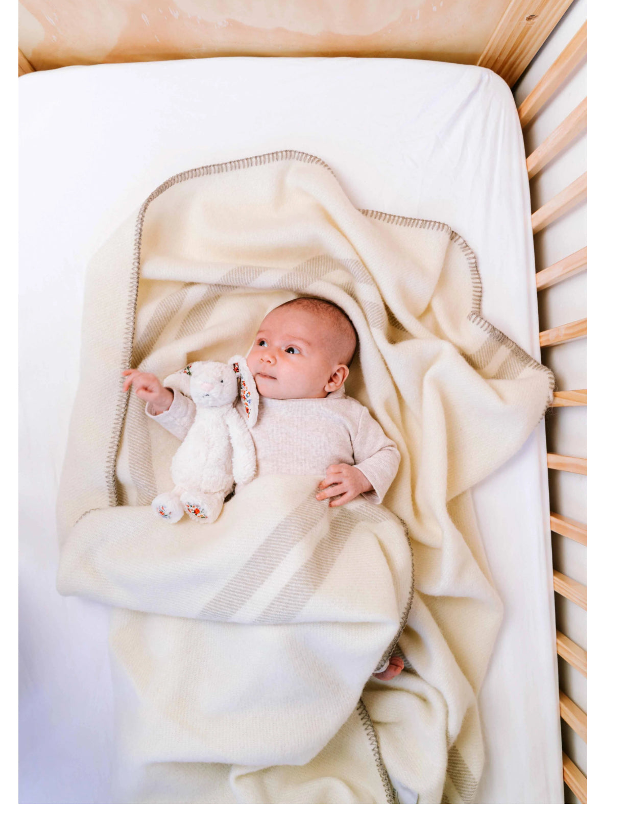 Batley's Beige Baby blanket | RUANUI STATION