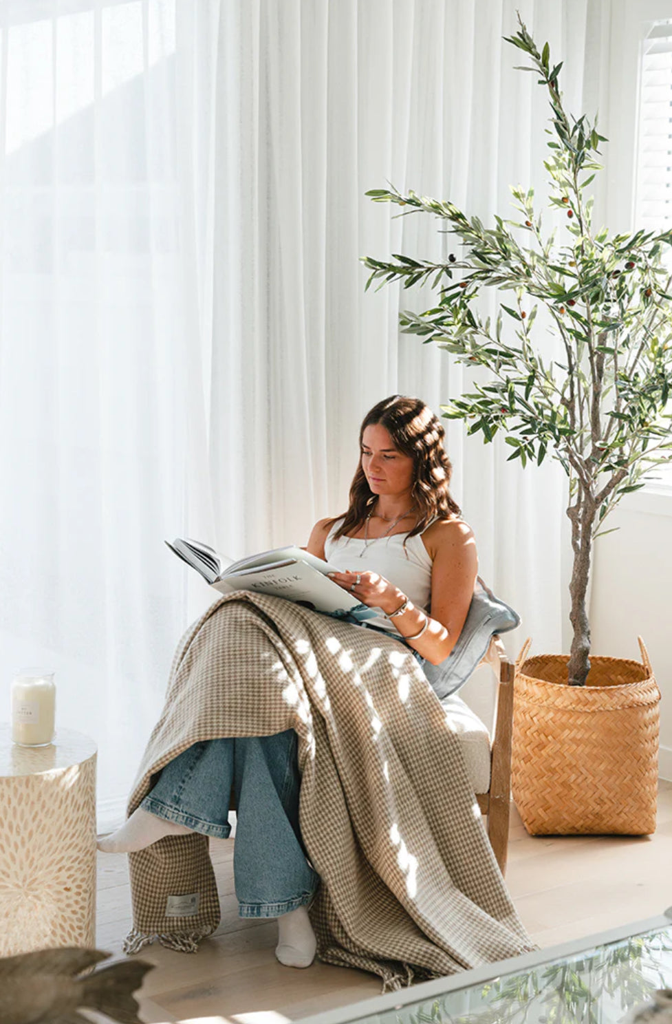 Okapea Oat Throw BLANKET | RUANUI STATION