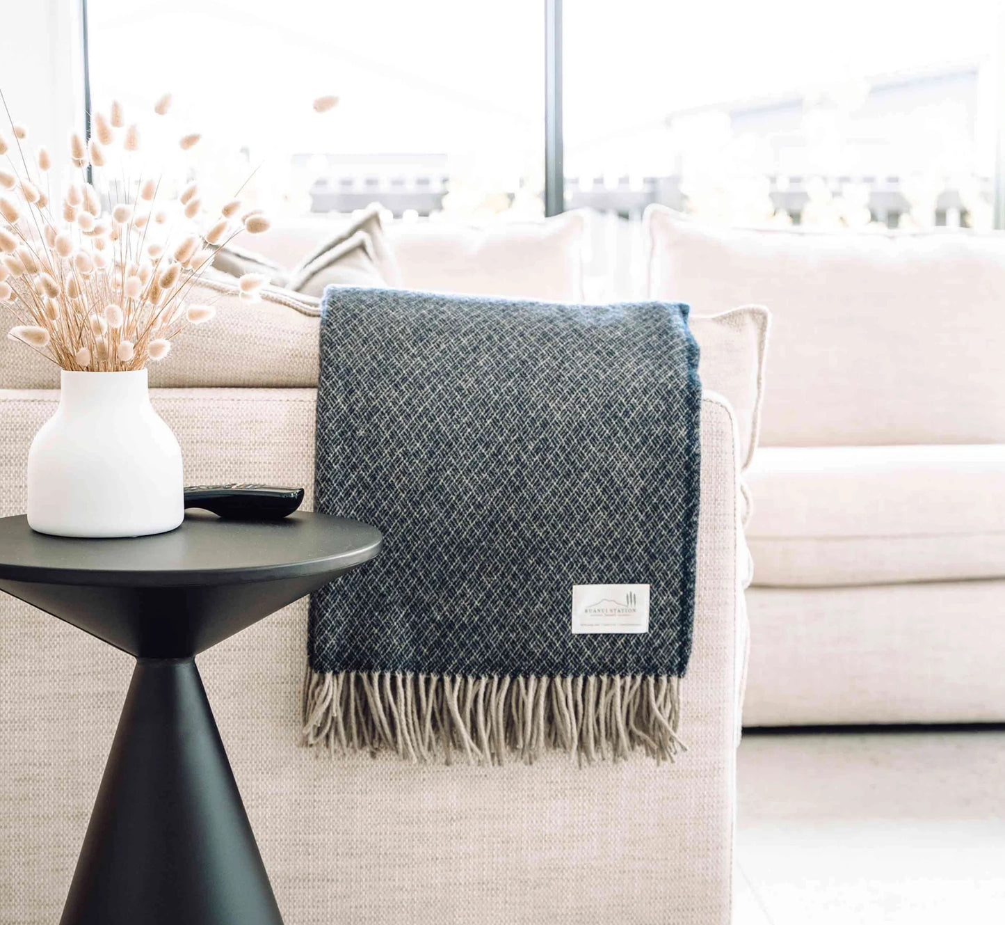 Byrant's Blue throw BLANKET | RUANUI STATION