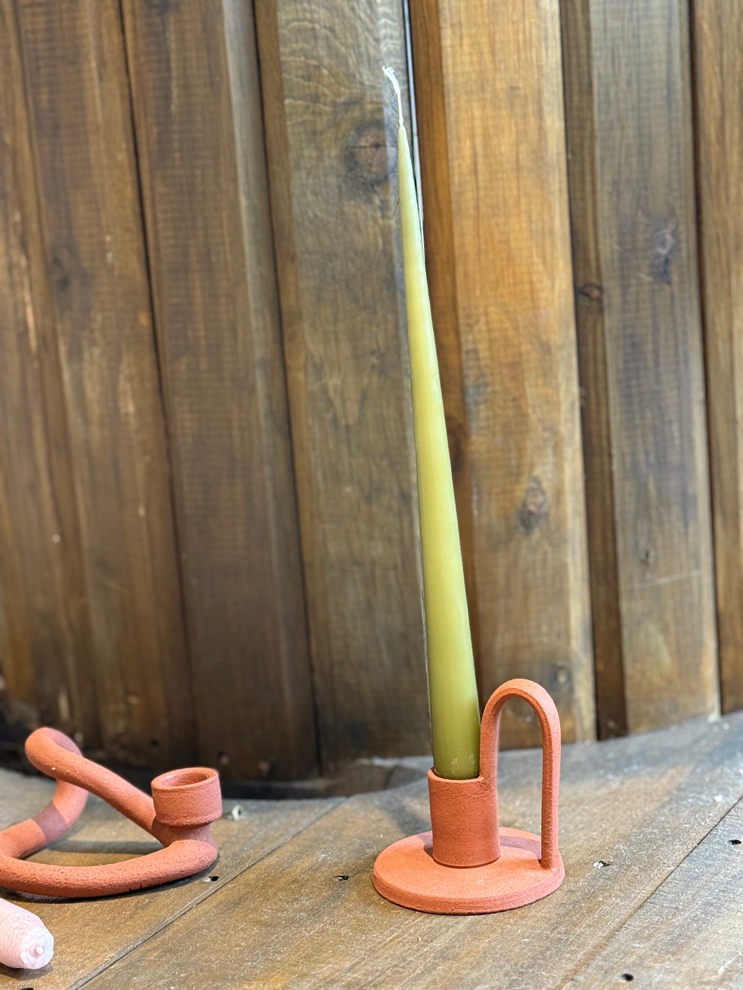 Candle Holder in Terracota