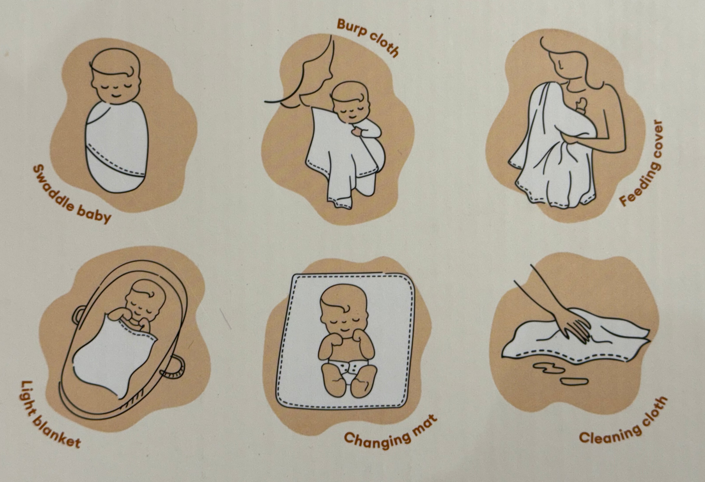 Organic Muslin Small-Medium Wrap | REVOLOGY