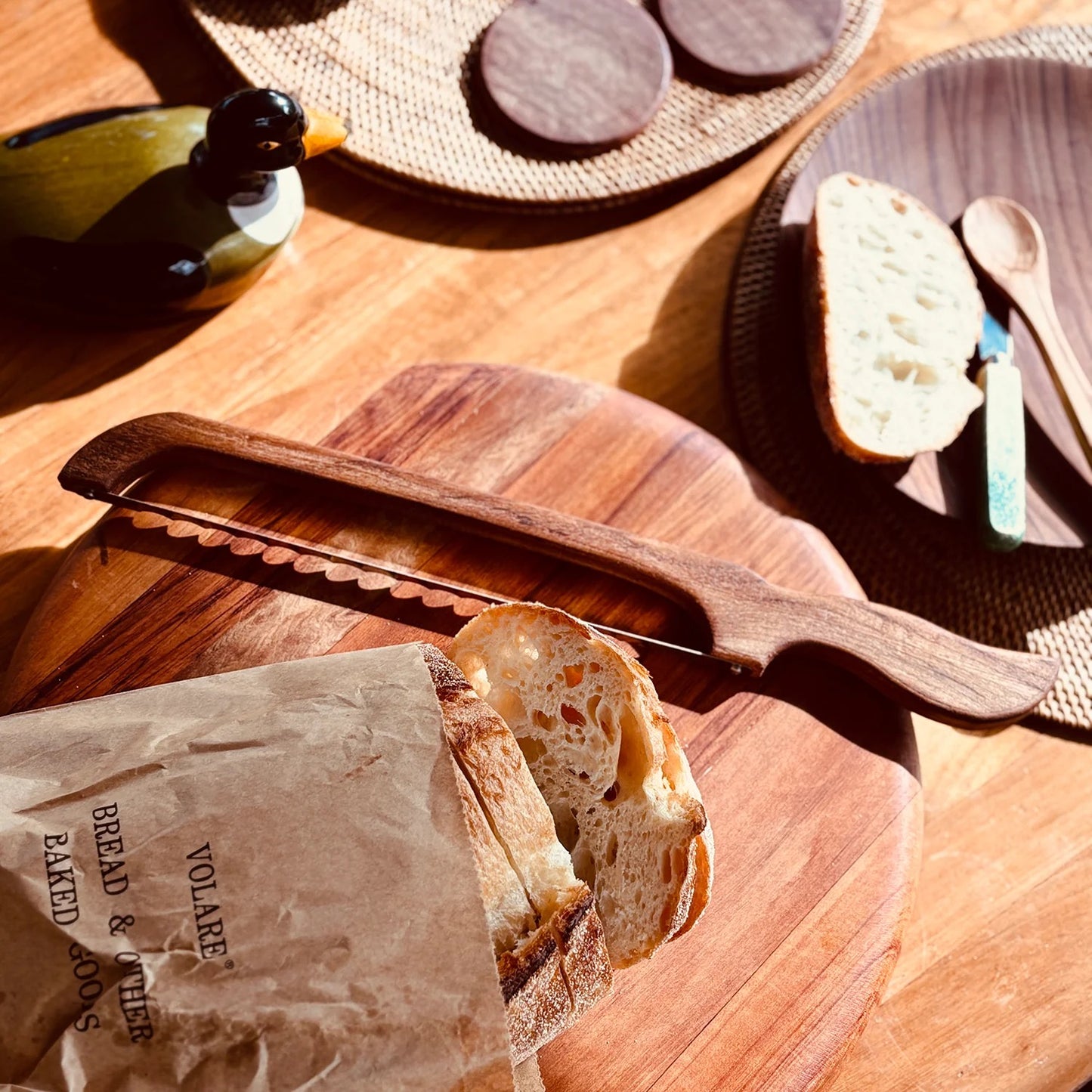 WOODEN BREAD KNIFE