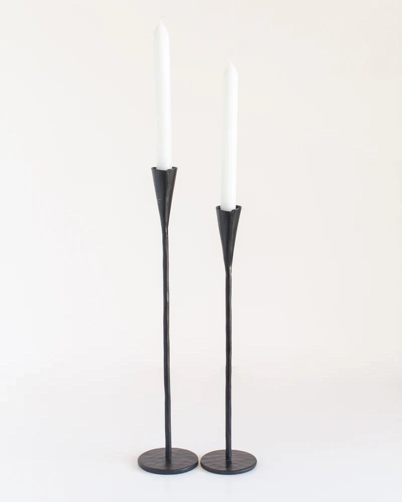 Hand-Forged Iron Candle Stands (Set of 2) | REVOLOGY