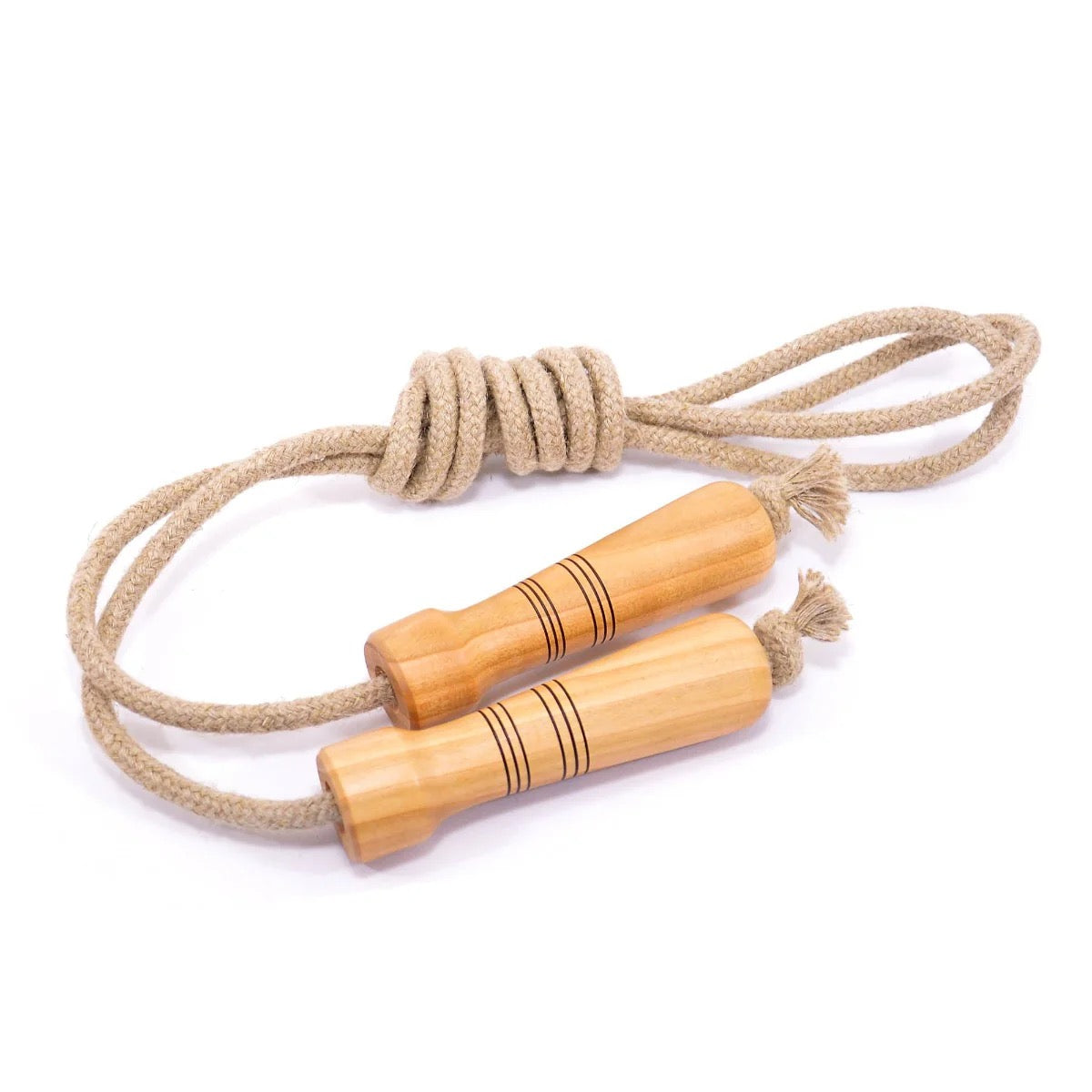 Skipping Rope for Older Children - Natural Handle Linen Rope | REVOLOGY