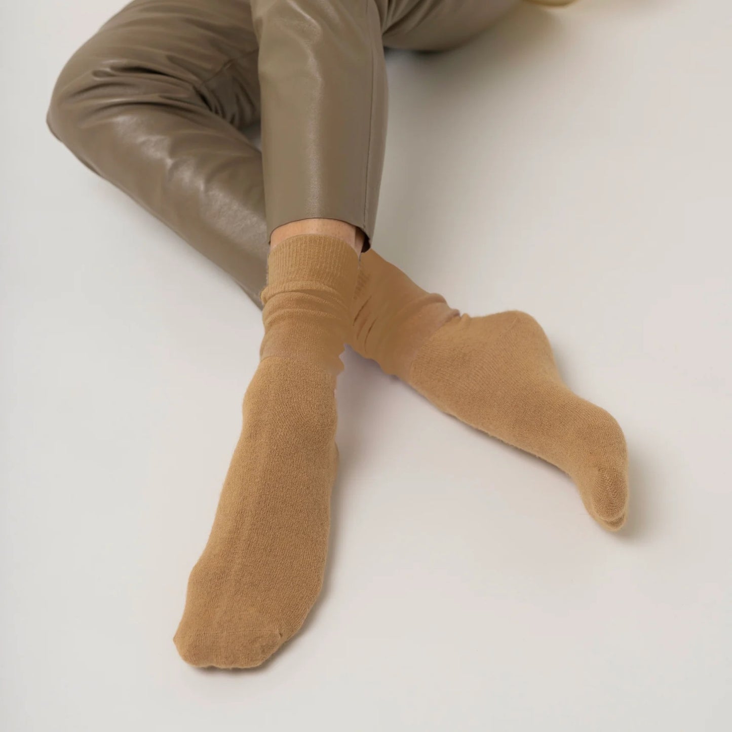 Possum Merino Socks - H Beige | NOOAN