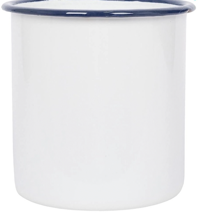 15.5cm White Enamel Utensil Holder | REVOLOGY