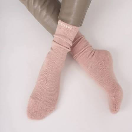 Possum Merino Socks - HK Rose  | NOOAN