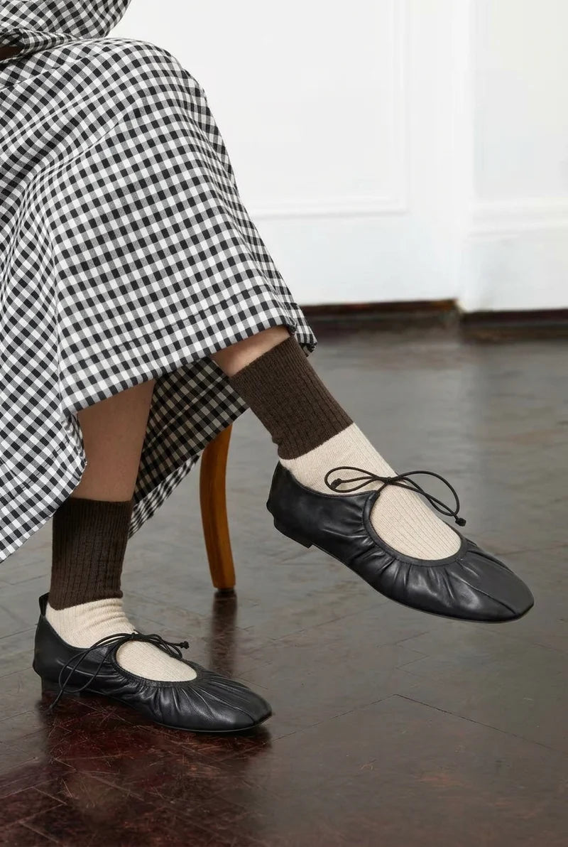 Possum Merino Wool Turkish Coffee & Marshmallow STRIPE | NOOAN