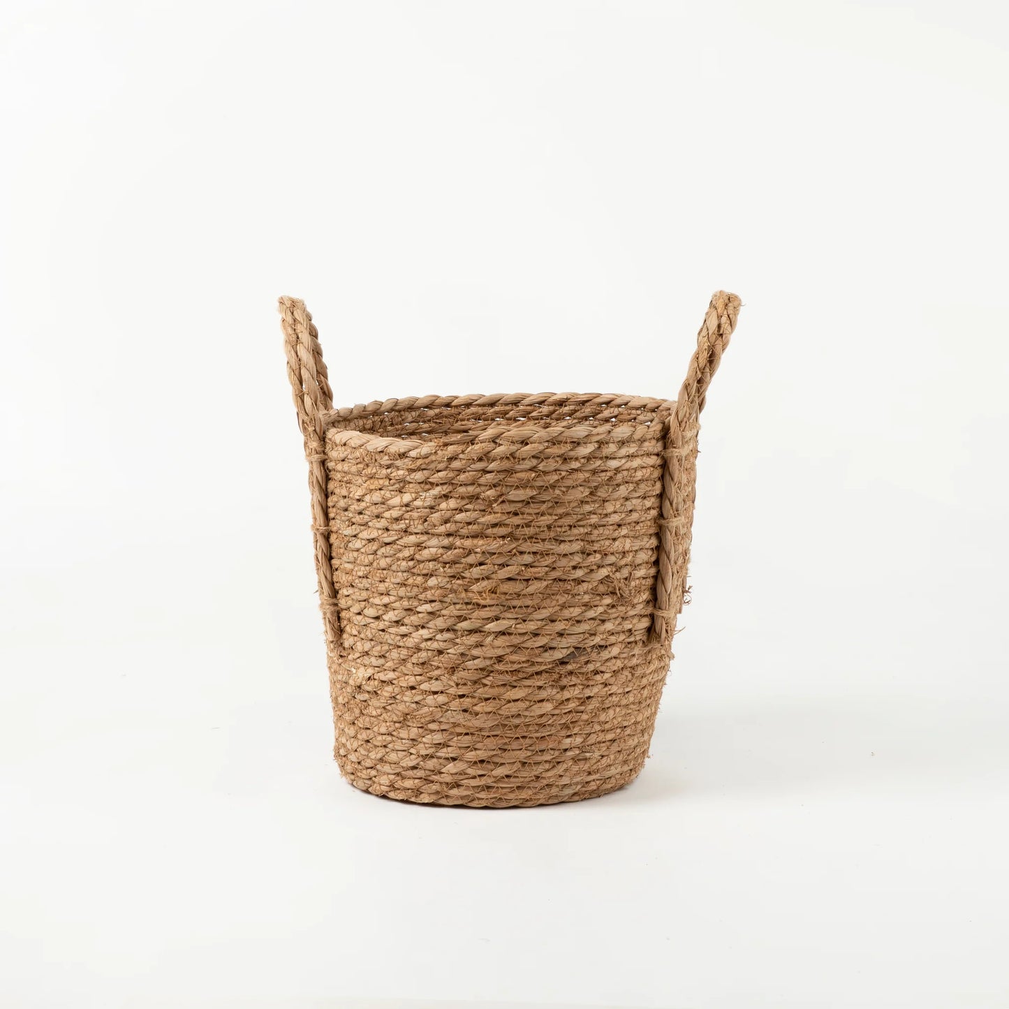 Natural Grass Basket with Woven Grass Handle |REVOLOGY