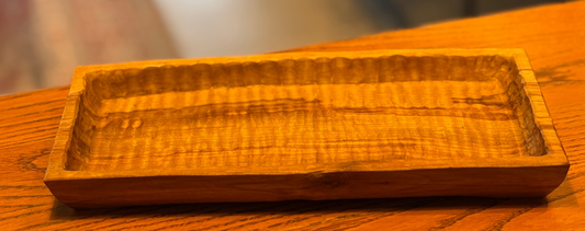 Handcrafted Wood rectangular Tray | Ian Lawson