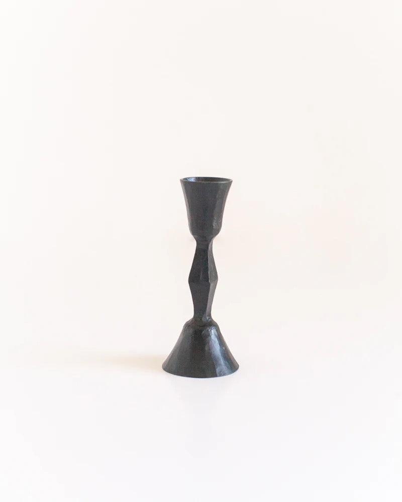 HAND FORGED IRON CANDLE HOLDERS (SET 2) - TALL | REVOLOGY