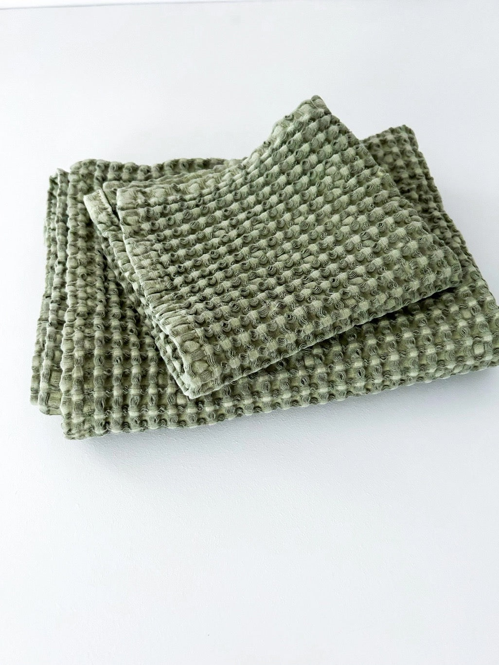 Organic Cotton Rustic Waffle Face Cloth | MT