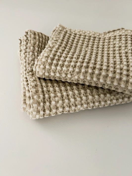Organic Cotton Rustic Waffle Face Cloth | MT
