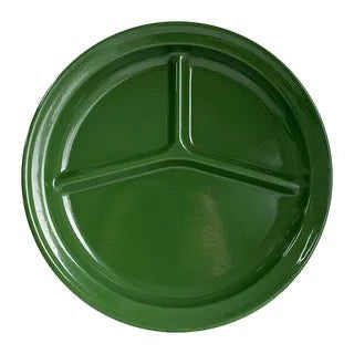 HUNTER GREEN ENAMEL CAMPING PLATE | DISHY