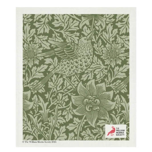 DISH CLOTH - BIRD & ANEMONE