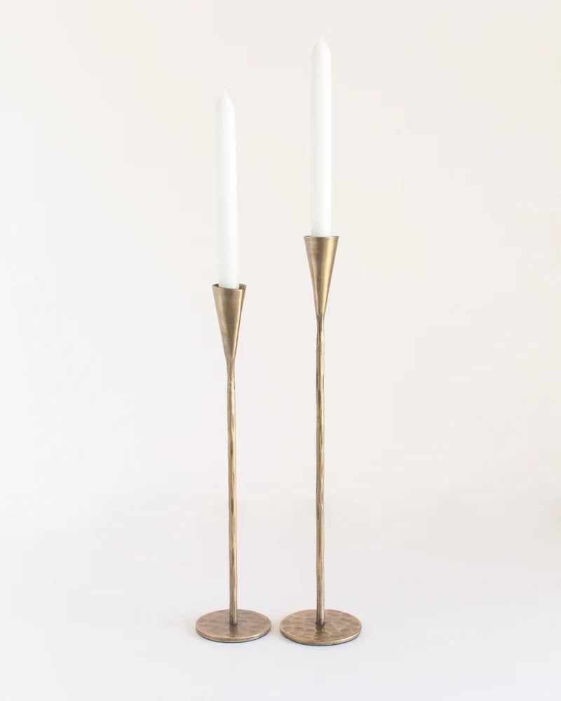 Hand-Forged Iron Candle Stands (Set of 2) | REVOLOGY
