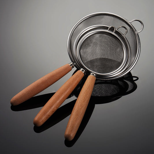 Stainless Steel Strainer with Wood Handle | REVOLOGY