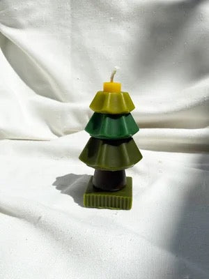 Christmas Tree | Beeswax Stacking Candle | 3 Sizes