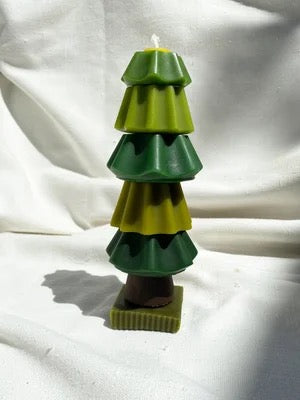 Christmas Tree | Beeswax Stacking Candle | 3 Sizes
