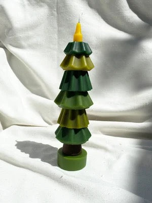 Christmas Tree | Beeswax Stacking Candle | 3 Sizes