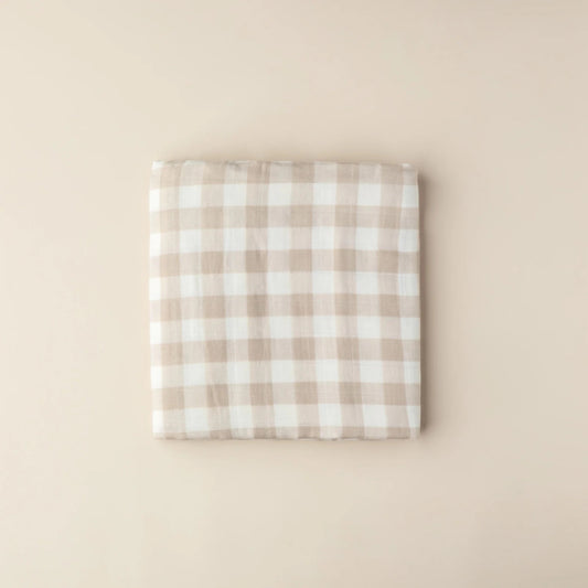 CLASSIC GINGHAM SWADDLE | SB