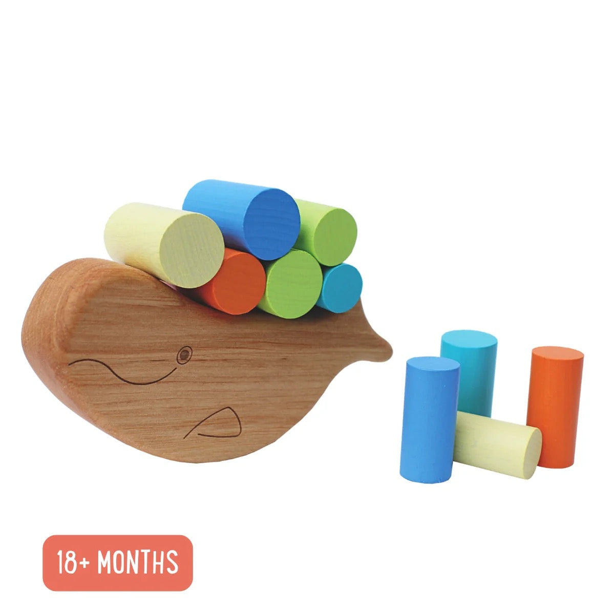 Wooden Balance & Stack Toy - Friendly Whale