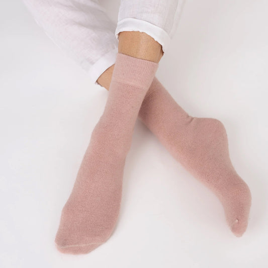 Possum Merino Wool H Socks, Rose Water