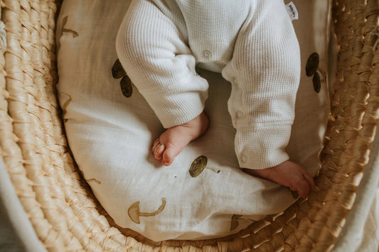 Fitted BASSINET Sheet Mushroom | LENI