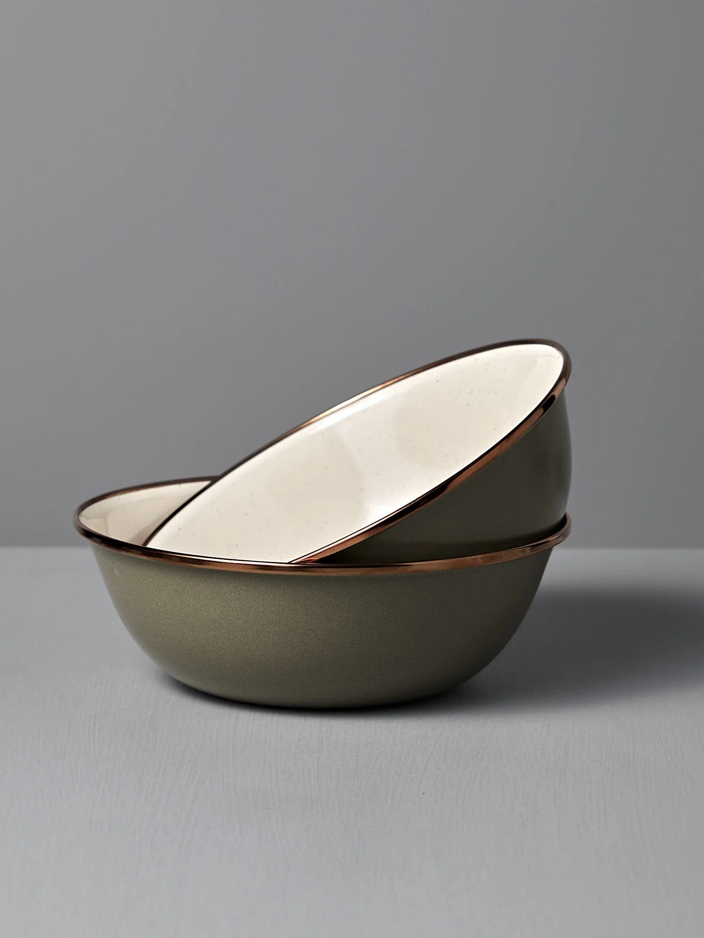 Camping Enamel  Bowl – Olive  | BAREBONES
