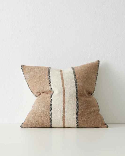 CHUNKY Linen Blend CUSHION Cocoa | WEAVE
