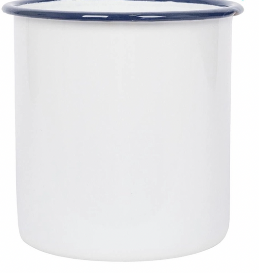 15.5cm White Enamel Utensil Holder | REVOLOGY